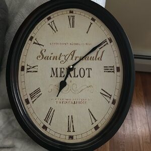Wine themed clock